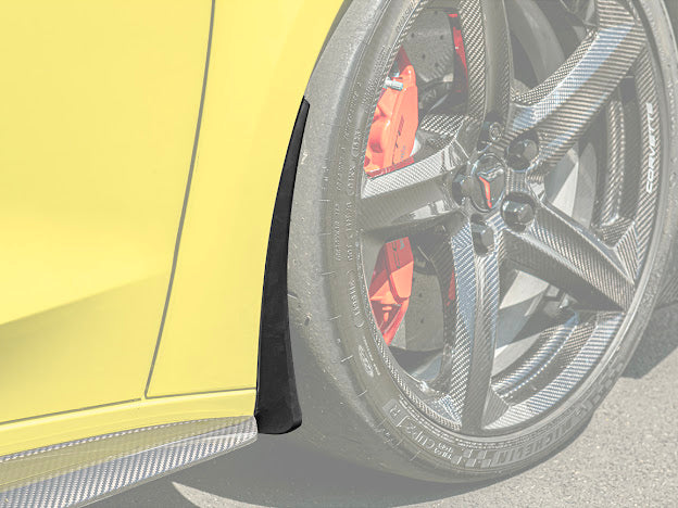 2020+ CHEVROLET CORVETTE C8 Z06 & E-RAY | MATTE BLACK XL EXTENDED FRONT SPLASH GUARD